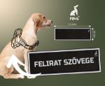 Kép P24S® tépőzáras egyedi felirat, kicsi, 110x30 mm - Fehér kerettel - 1 darab