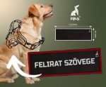 Kép P24S® tépőzáras egyedi felirat, nagy, 160x50 mm - Piros kerettel - 1 darab