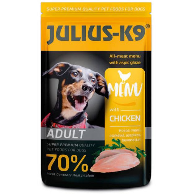 Kép JULIUS K-9 DOG 125g alutasakos csirke