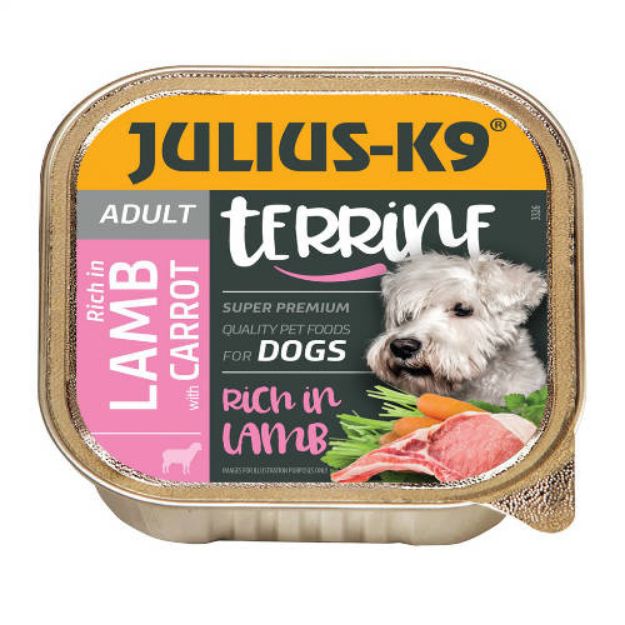 Kép JULIUS K-9 DOG 150g alutálkás bárány-sárgarépa